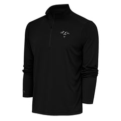 Antigua Team Logo Throwback Tribute Quarter-Zip Pullover Top - Carolina Panthers Pullover