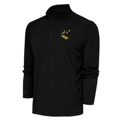 Antigua Team Logo Throwback Tribute Quarter-Zip Pullover Top - Pittsburgh Steelers Pullover