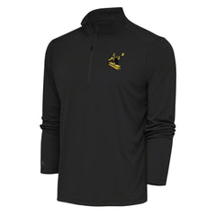 Antigua Team Logo Throwback Tribute Quarter-Zip Pullover Top - Pittsburgh Steelers Pullover