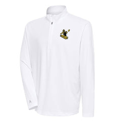 Antigua Team Logo Throwback Tribute Quarter-Zip Pullover Top - Pittsburgh Steelers Pullover