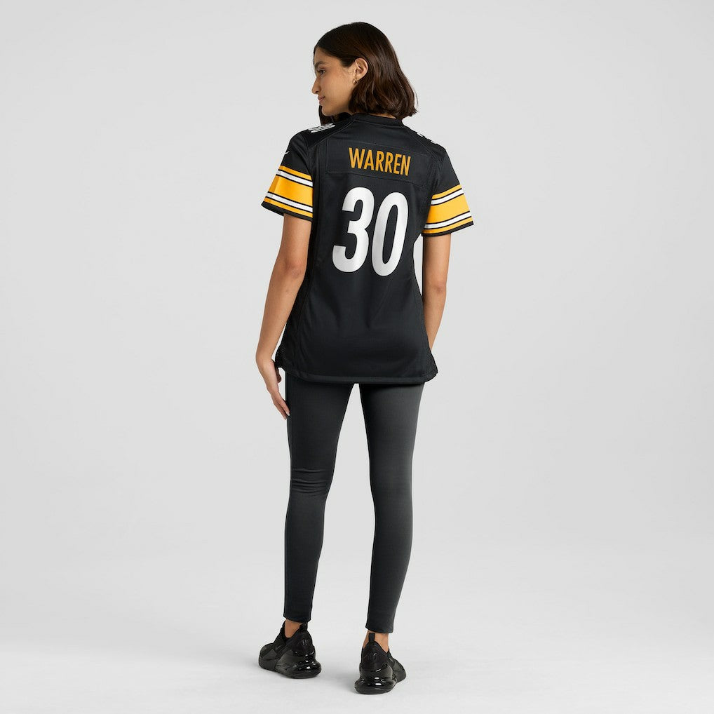 Jaylen Warren  Women's Game Player Jersey - Pittsburgh Steelers Jerseys