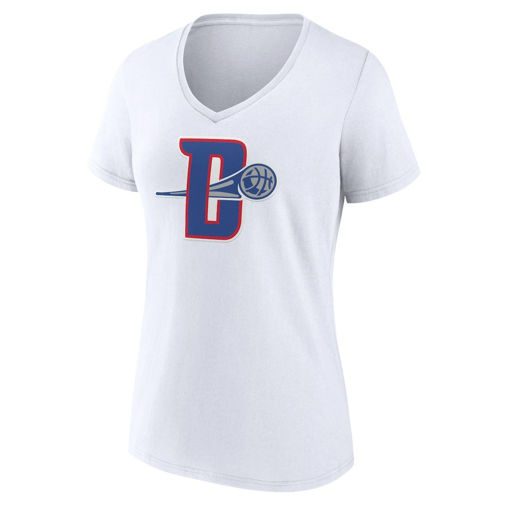Detroit Pistons Women's Alternate Logo V-Neck T-Shirt sale