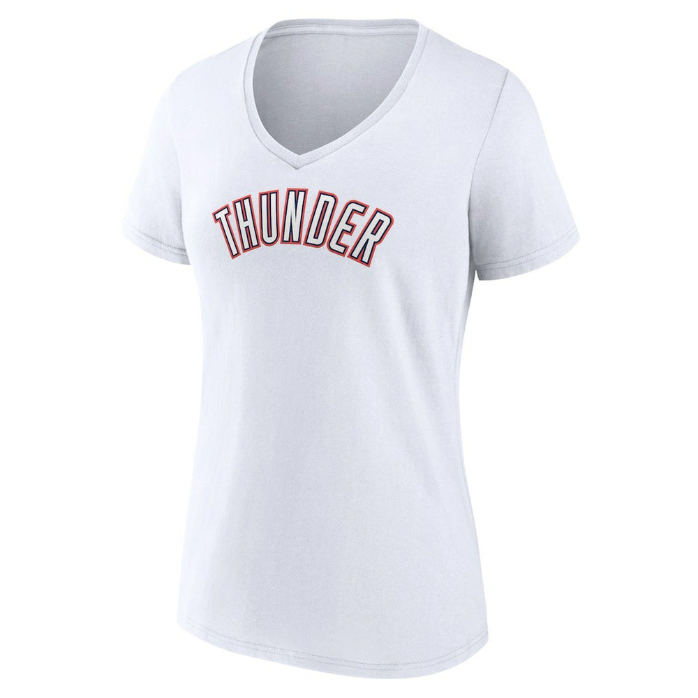Oklahoma City Thunder Women's Alternate Logo V-Neck T-Shirt