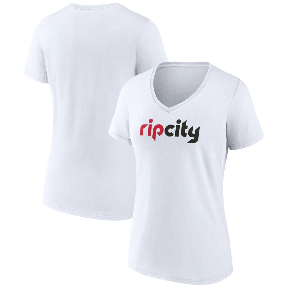 Portland Trail Blazers Women's Alternate Logo V-Neck T-Shirt