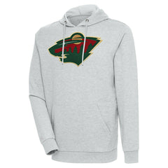 NHL Minnesota Wild Antigua Logo Action Chenille Pullover Hoodie