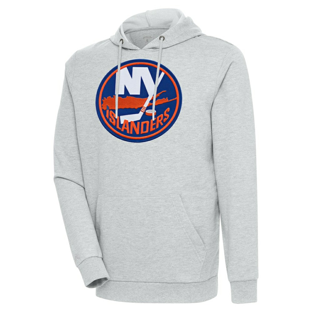 NHL New York Islanders Antigua Logo Action Chenille Pullover Hoodie