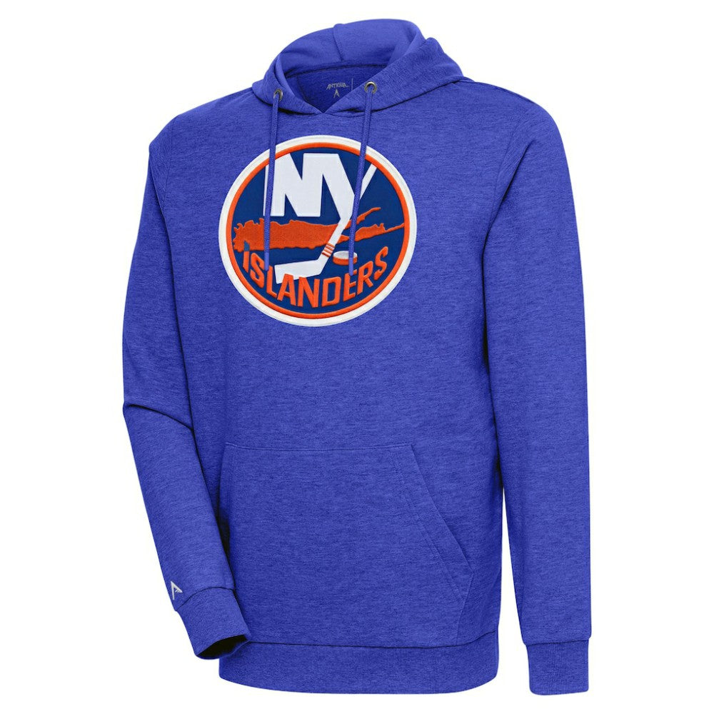 NHL New York Islanders Antigua Logo Action Chenille Pullover Hoodie