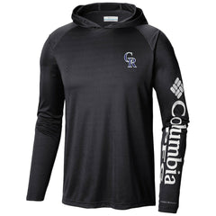 Black Colorado Rockies Columbia Terminal Tackle Long Sleeve Hoodie T-Shirt