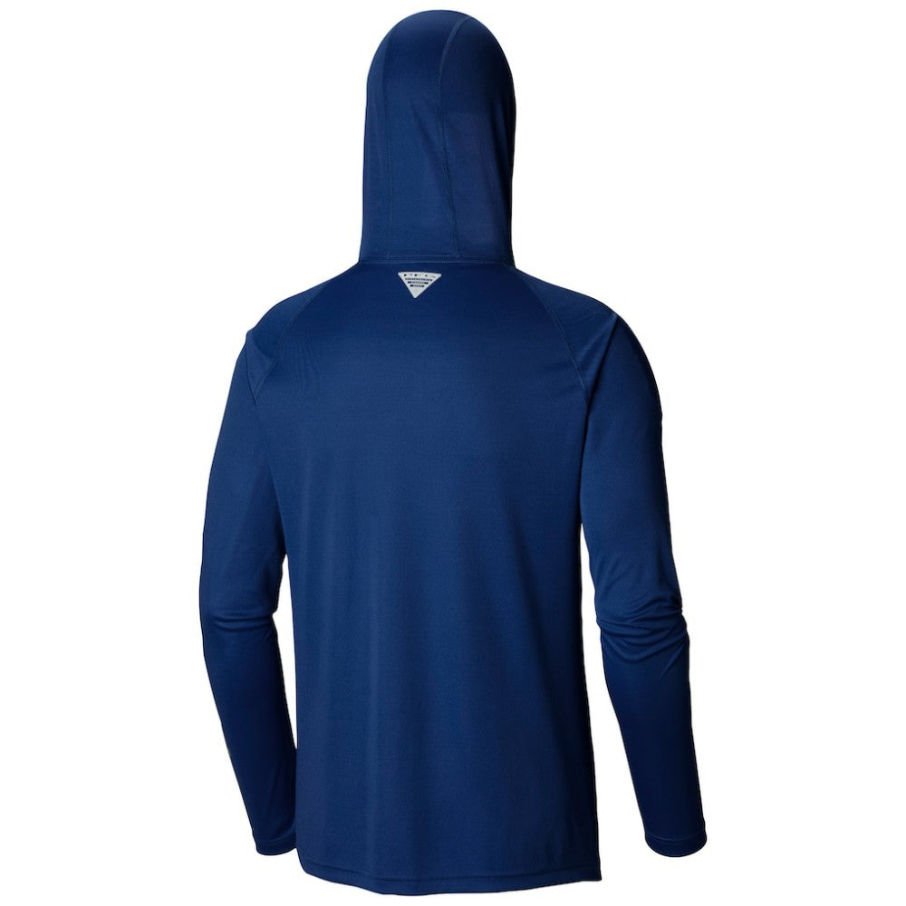 Navy Detroit Tigers Columbia Terminal Tackle Long Sleeve Hoodie T-Shirt