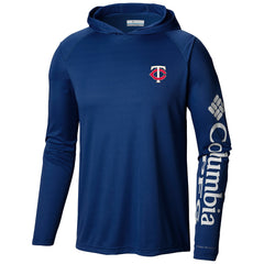 Navy Minnesota Twins Columbia Terminal Tackle Long Sleeve Hoodie T-Shirt