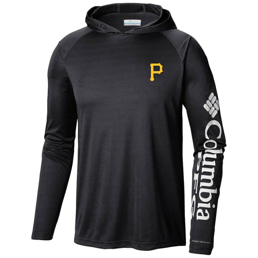 Black Pittsburgh Pirates Columbia Terminal Tackle Long Sleeve Hoodie T-Shirt