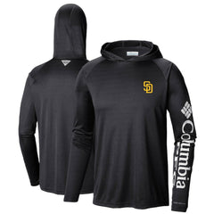 Black San Diego Padres Columbia Terminal Tackle Long Sleeve Hoodie T-Shirt