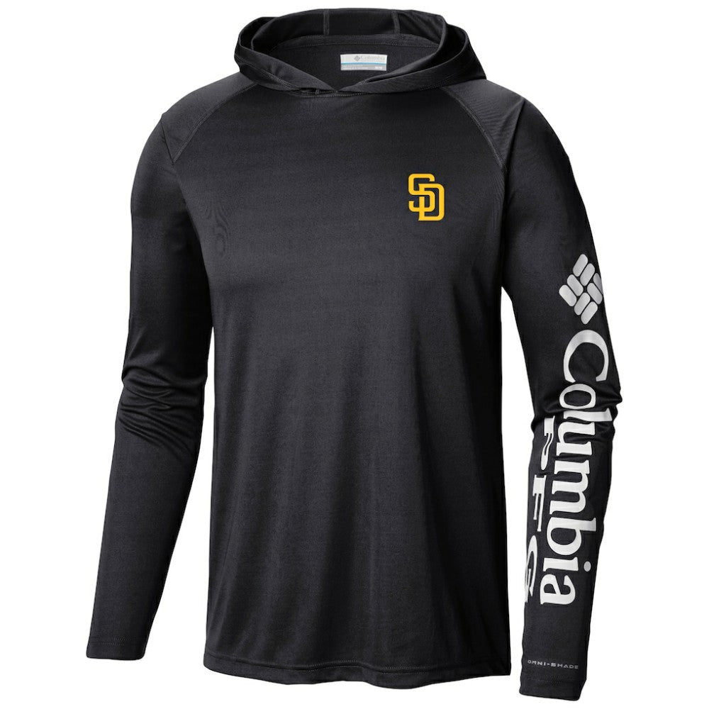 Black San Diego Padres Columbia Terminal Tackle Long Sleeve Hoodie T-Shirt