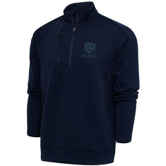 Antigua Tonal Logo Generation Quarter-Zip Pullover Top - Chicago Bears Pullover