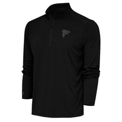Antigua Tonal Logo Tribute Quarter-Zip Pullover Top - Atlanta Falcons Pullover
