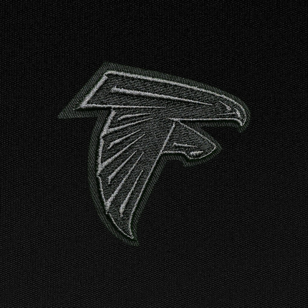 Antigua Tonal Logo Tribute Quarter-Zip Pullover Top - Atlanta Falcons Pullover