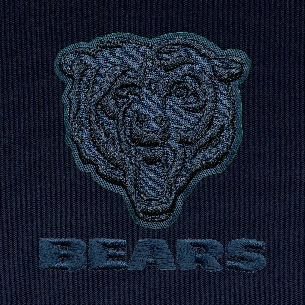 Antigua Tonal Logo Tribute Quarter-Zip Pullover Top - Chicago Bears Pullover