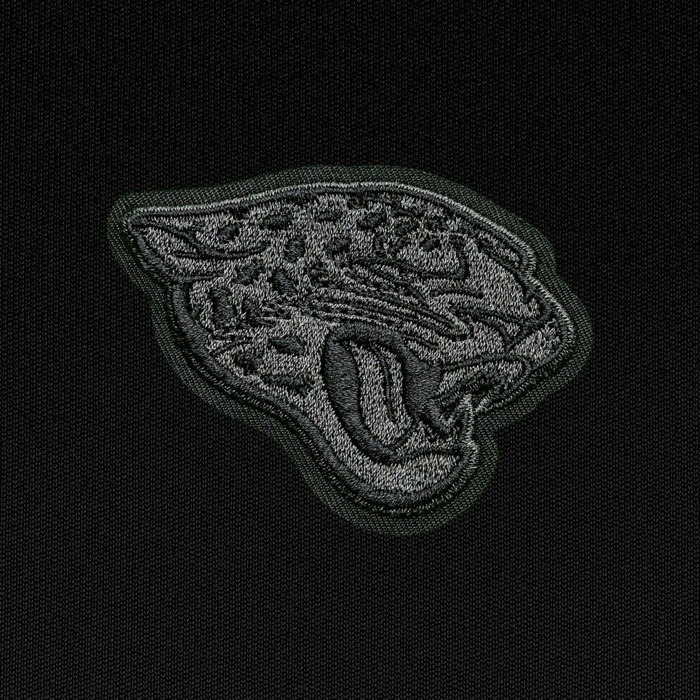 Antigua Tonal Logo Tribute Quarter-Zip Pullover Top - Jacksonville Jaguars Pullover