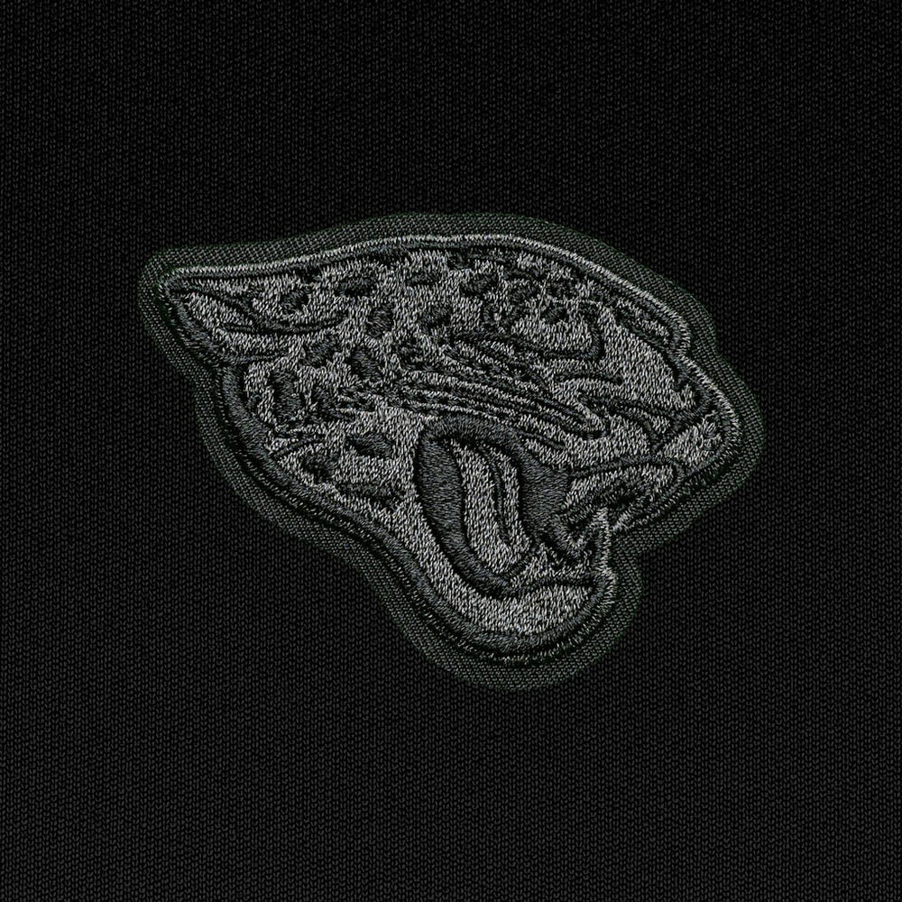 Antigua Tonal Logo Tribute Quarter-Zip Pullover Top - Jacksonville Jaguars Pullover