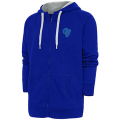 Antigua Tonal Logo Victory Full-Zip Hoodie - Los Angeles Rams Hoodies