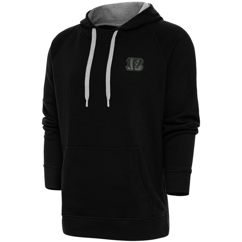Antigua Tonal Logo Victory Pullover Hoodie - Cincinnati Bengals Hoodies