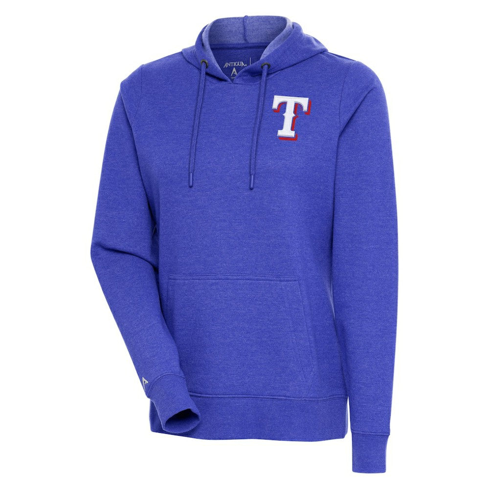 Heather Royal Texas Rangers Antigua Women's Action Pullover Hoodie