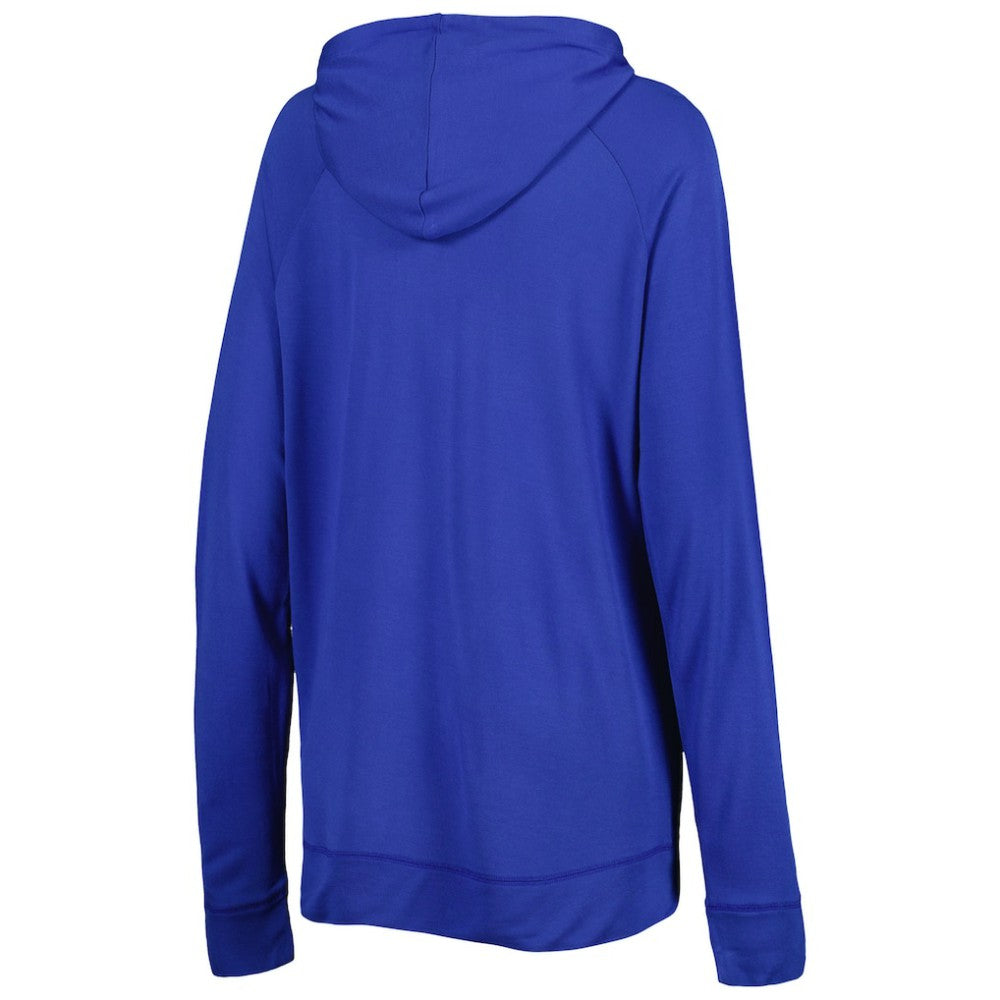 Royal Chicago Cubs Touch Women's Pre-Game Raglan Pullover Hoodie