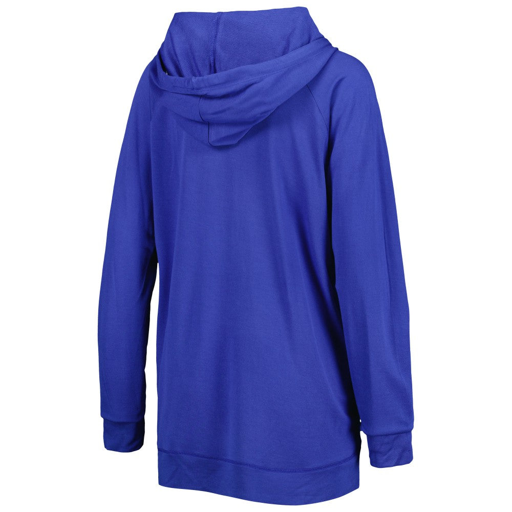Royal Los Angeles Dodgers Touch Women's Pre-Game Raglan Pullover Hoodie