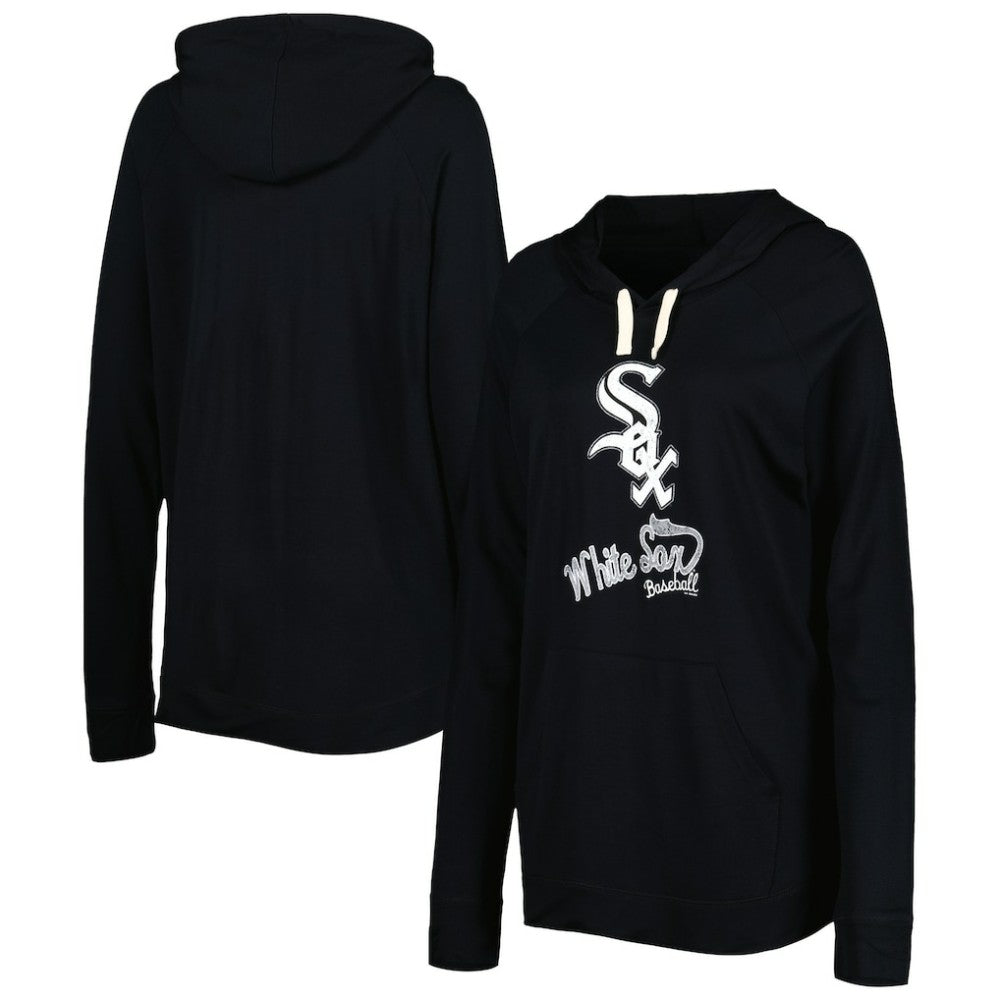 Black Chicago White Sox Touch Women's Pre-Game Raglan Pullover Hoodie