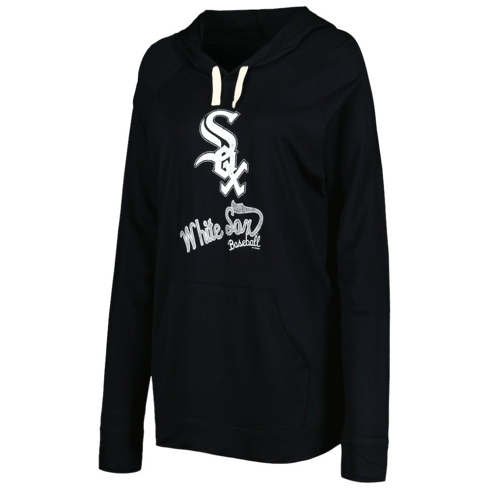 Black Chicago White Sox Touch Women's Pre-Game Raglan Pullover Hoodie