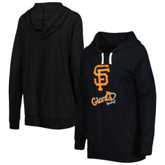 Black San Francisco Giants Touch Women's Pre-Game Raglan Pullover Hoodie