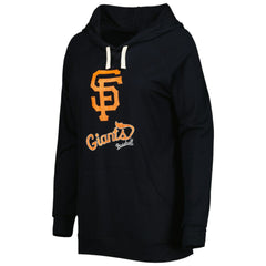 Black San Francisco Giants Touch Women's Pre-Game Raglan Pullover Hoodie