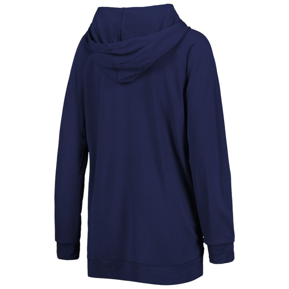 Navy New York Yankees Touch Women's Pre-Game Raglan Pullover Hoodie