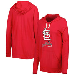 Red St. Louis Cardinals Touch Women's Pre-Game Raglan Pullover Hoodie