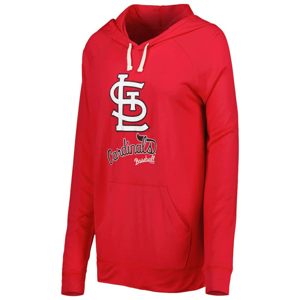 Red St. Louis Cardinals Touch Women's Pre-Game Raglan Pullover Hoodie