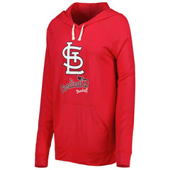 Red St. Louis Cardinals Touch Women's Pre-Game Raglan Pullover Hoodie