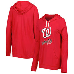 Red Washington Nationals Touch Women's Pre-Game Raglan Pullover Hoodie