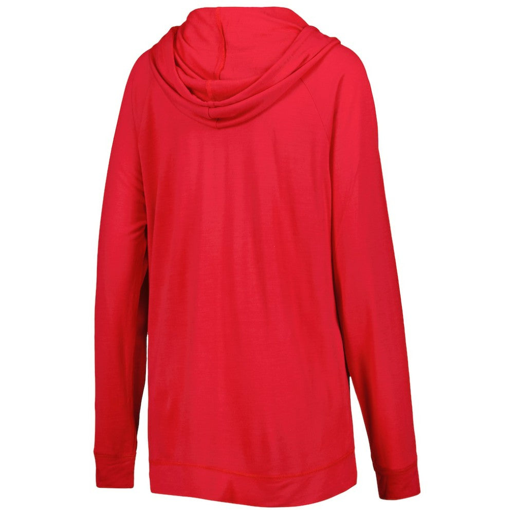 Red Washington Nationals Touch Women's Pre-Game Raglan Pullover Hoodie