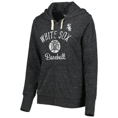 Black Chicago White Sox Touch Women's Training Camp Tri-Blend Lightweight Full-Zip Hoodie