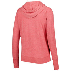 Red Washington Nationals Touch Women's Training Camp Tri-Blend Lightweight Full-Zip Hoodie