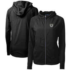 Cutter & Buck Women's Throwback Logo Adapt Eco Knit Hybrid Recycled Full-Zip Hoodie - Las Vegas Raiders Hoodies