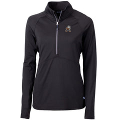 Cutter & Buck Women's Throwback Logo Adapt Eco Knit Stretch Recycled Half-Zip Pullover Top - Cleveland Browns Pullover