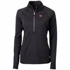 Cutter & Buck Women's Throwback Logo Adapt Eco Knit Stretch Recycled Half-Zip Pullover Top - San Francisco 49ers Pullover