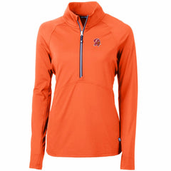 Cutter & Buck Women's Throwback Logo Adapt Eco Knit Stretch Recycled Half-Zip Pullover Top - Tampa Bay Buccaneers Pullover
