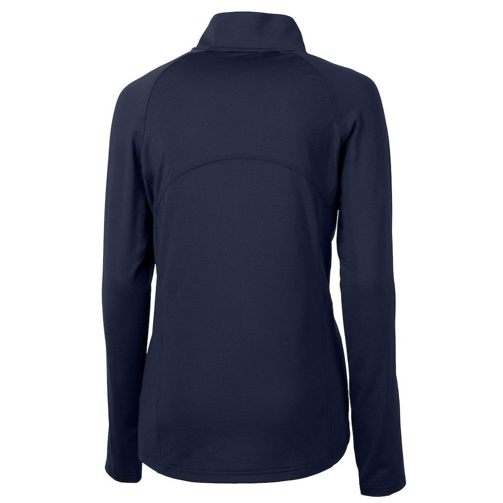 Cutter & Buck Women's Throwback Logo Adapt Eco Knit Stretch Recycled Half-Zip Pullover Top - Chicago Bears Pullover