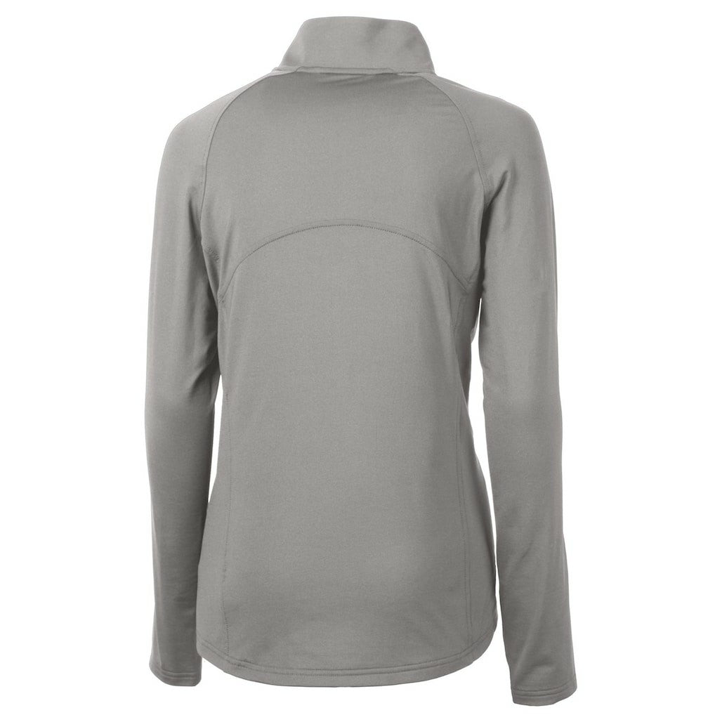 Cutter & Buck Women's Throwback Logo Adapt Eco Knit Stretch Recycled Half-Zip Pullover Top - Denver Broncos Pullover