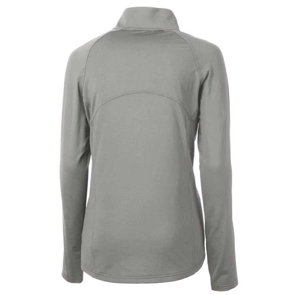 Cutter & Buck Women's Throwback Logo Adapt Eco Knit Stretch Recycled Half-Zip Pullover Top - Denver Broncos Pullover