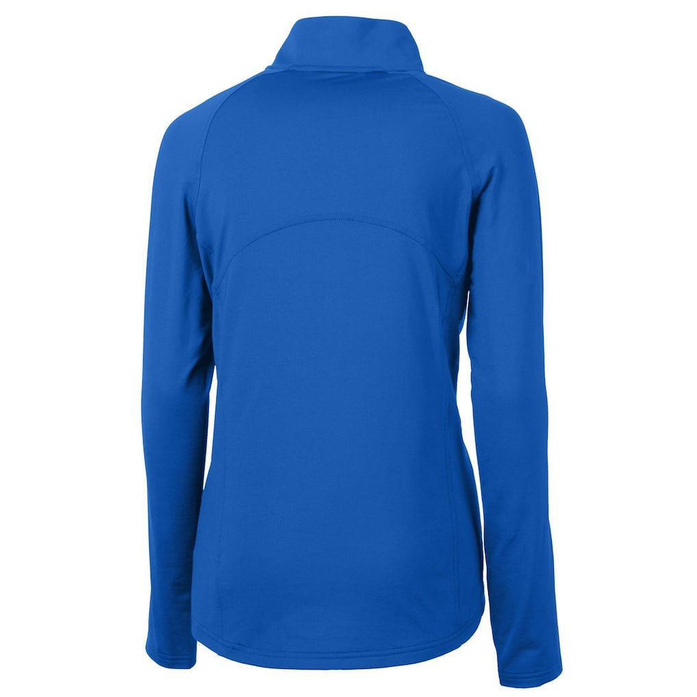 Cutter & Buck Women's Throwback Logo Adapt Eco Knit Stretch Recycled Half-Zip Pullover Top - Seattle Seahawks Pullover