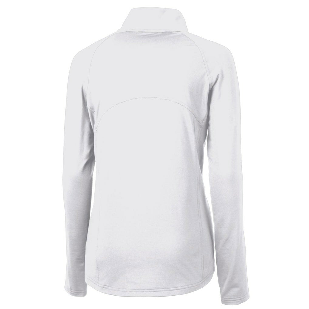 Cutter & Buck Women's Throwback Logo Adapt Eco Knit Stretch Recycled Half-Zip Pullover Top - Seattle Seahawks Pullover