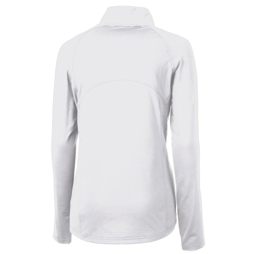 Cutter & Buck Women's Throwback Logo Adapt Eco Knit Stretch Recycled Half-Zip Pullover Top - Seattle Seahawks Pullover
